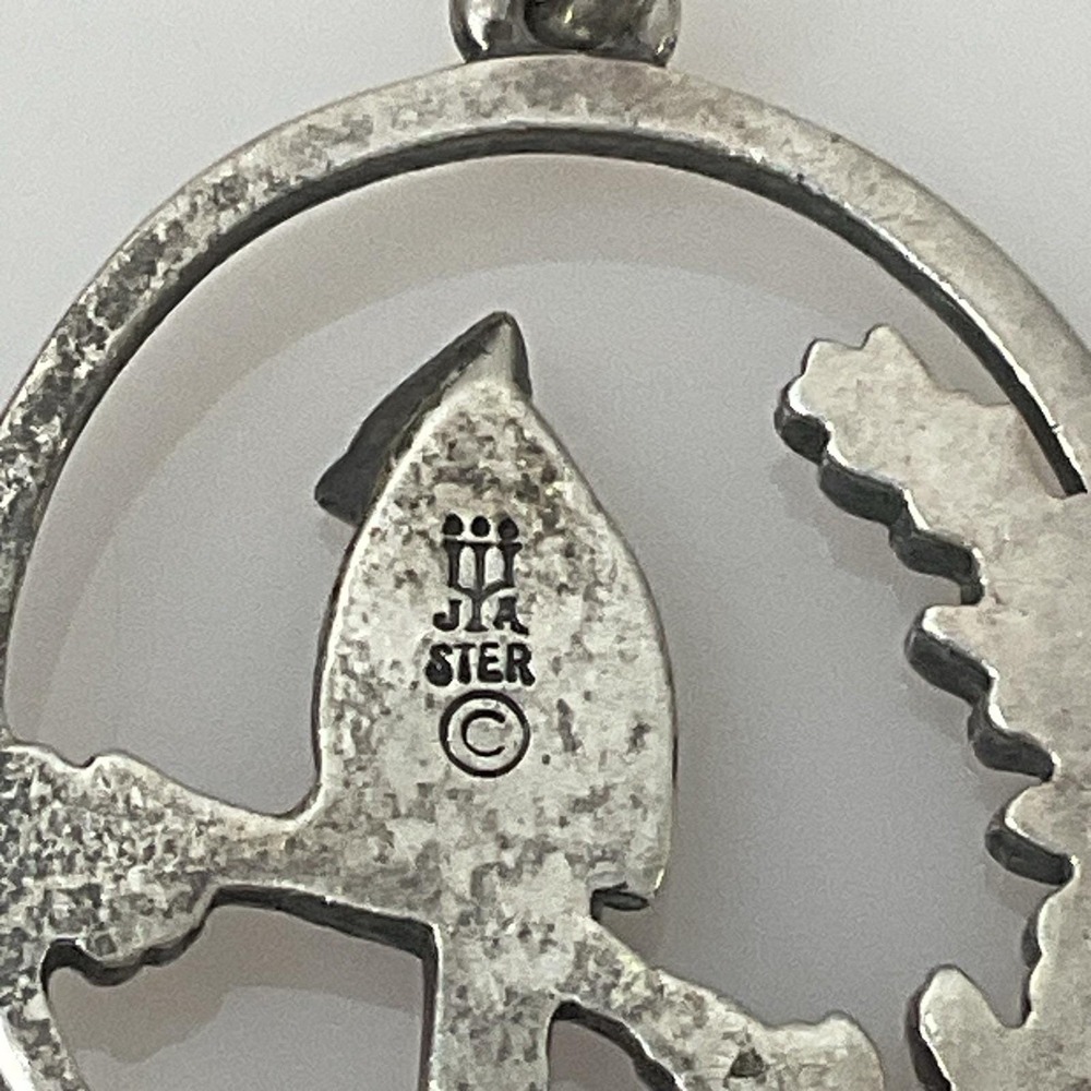 James Avery Bird Charm Sterling Silver Retired Songbird Branch Pendant 1" - Picture 4 of 7